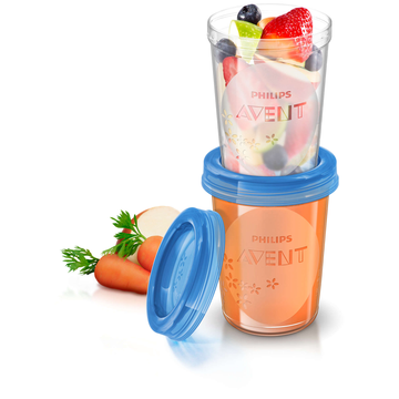 Toddler Food Storage Cups 240ml (5pcs/Pack)