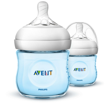 Natural Bottle (BLUE) 4OZ/125ML - Natural 2.0 (Ext. Soft Teat)
(Twin Pack)