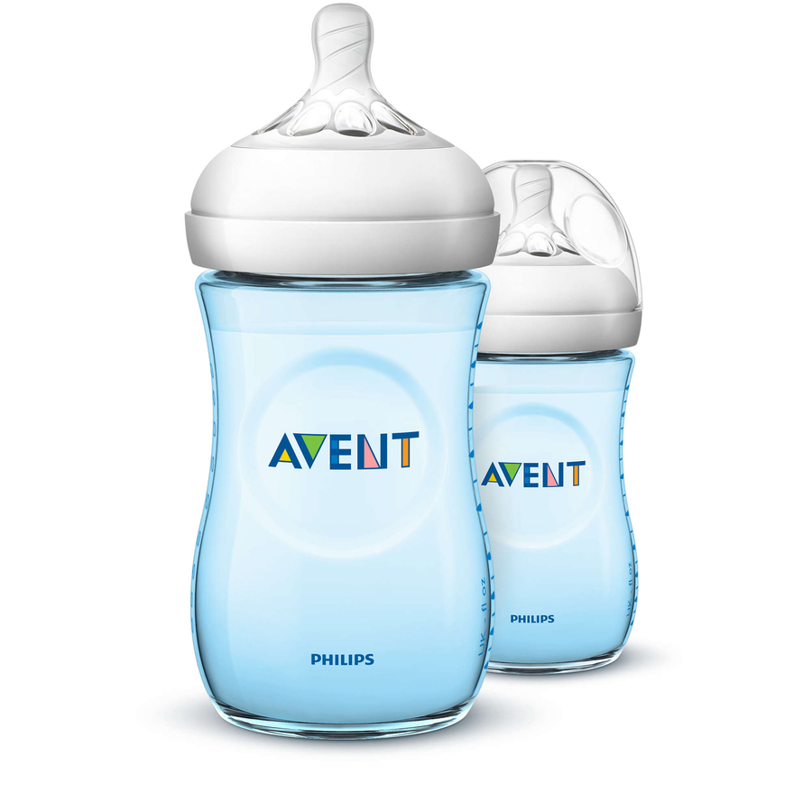 Natural Bottle (BLUE) 9OZ/260ML -Natural 2.0 (Twin Pack)