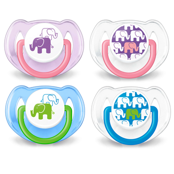 Soother Elephant Design 6-18M  (Twin Pack)