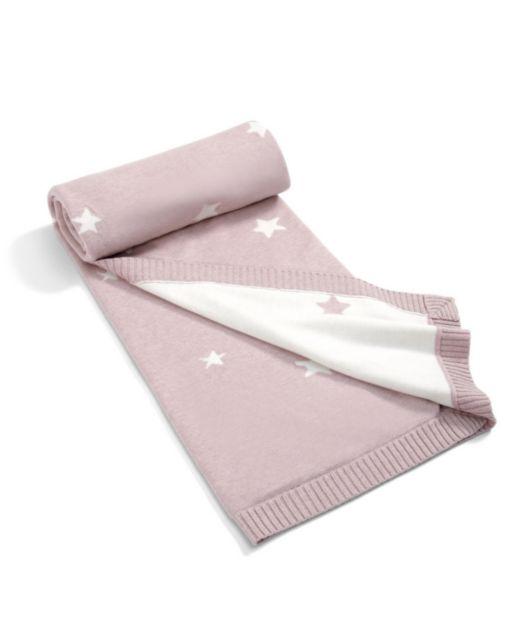 Blanket Knitted Sml - Rose Star