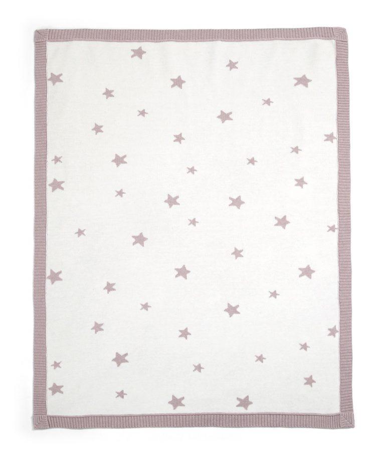 Blanket Knitted Sml - Rose Star