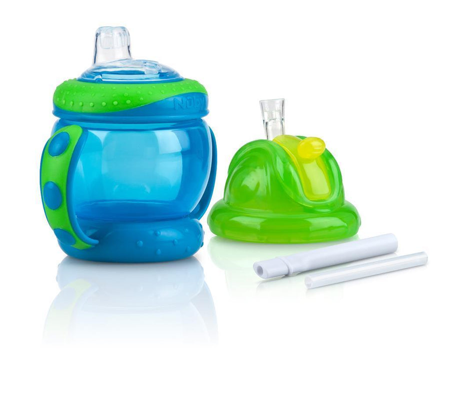 Flip N' Sip  Combo Cup - Spout And Fat Straw  240ML/ 8OZ