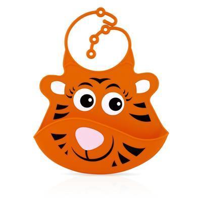 Silicone Baby Bibs 220*180MM Tiger / Monkey